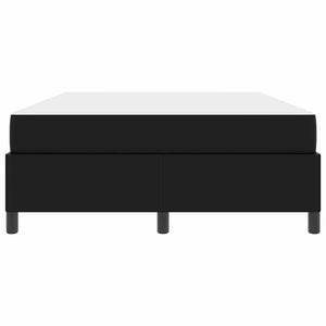 vidaXL Struttura letto con materasso Nero 140 x 190 cm Pelle sintetica