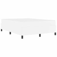 vidaXL Struttura letto con materasso con materasso Bianco 140 x 190 cm