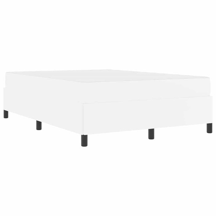 vidaXL Struttura letto con materasso con materasso Bianco 140 x 190 cm