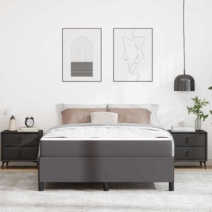 vidaXL Struttura letto con materasso con materasso Grigio 140 x 190 cm