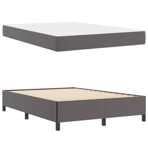 vidaXL Struttura letto con materasso con materasso Grigio 140 x 190 cm