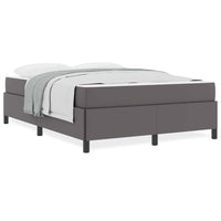 vidaXL Struttura letto con materasso con materasso Grigio 140 x 190 cm