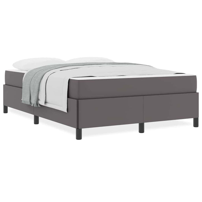 vidaXL Struttura letto con materasso con materasso Grigio 140 x 190 cm