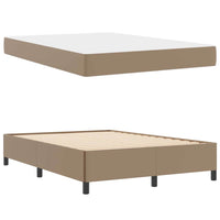 vidaXL Struttura letto con materasso Cappuccino 140 x 190 cm