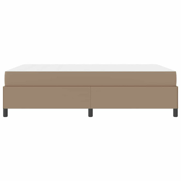 vidaXL Struttura letto con materasso Cappuccino 140 x 190 cm