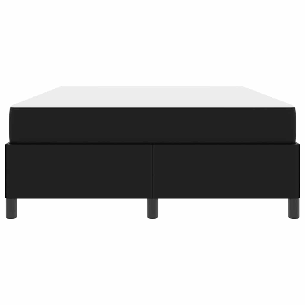 vidaXL Struttura letto con materasso Nero 140 x 200 cm Pelle sintetica