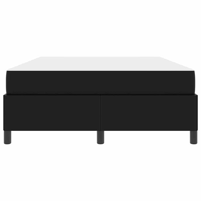 vidaXL Struttura letto con materasso Nero 140 x 200 cm Pelle sintetica