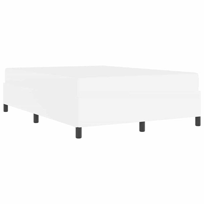 vidaXL Struttura letto con materasso con materasso Bianco 140 x 200 cm
