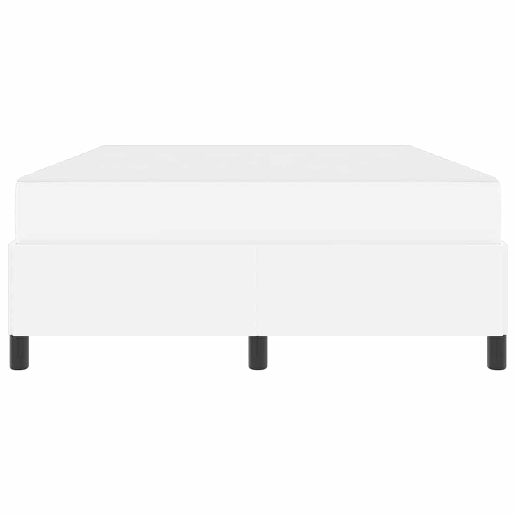 vidaXL Struttura letto con materasso con materasso Bianco 140 x 200 cm