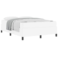 vidaXL Struttura letto con materasso con materasso Bianco 140 x 200 cm