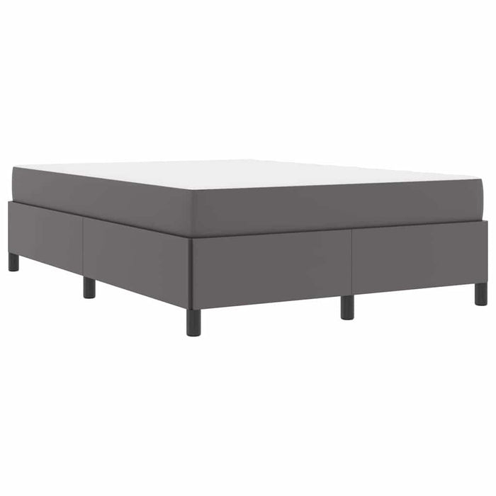 vidaXL Struttura letto con materasso con materasso Grigio 140 x 200 cm