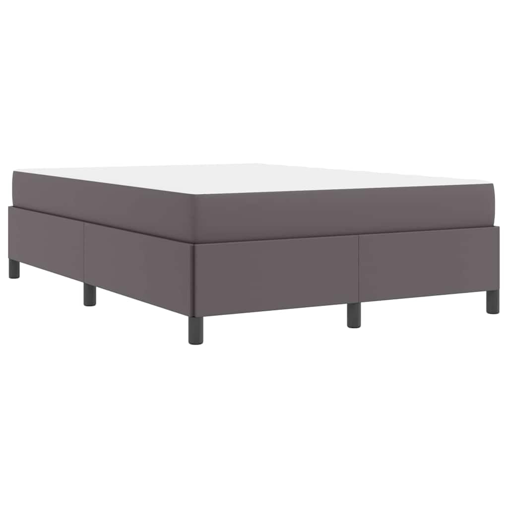 vidaXL Struttura letto con materasso con materasso Grigio 140 x 200 cm