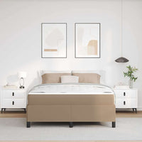 vidaXL Struttura letto con materasso Cappuccino 140 x 200 cm