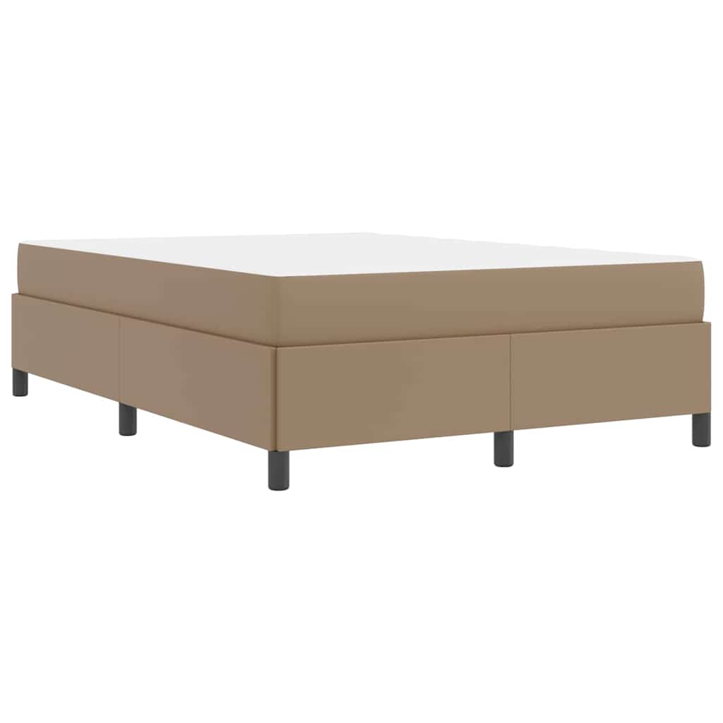 vidaXL Struttura letto con materasso Cappuccino 140 x 200 cm
