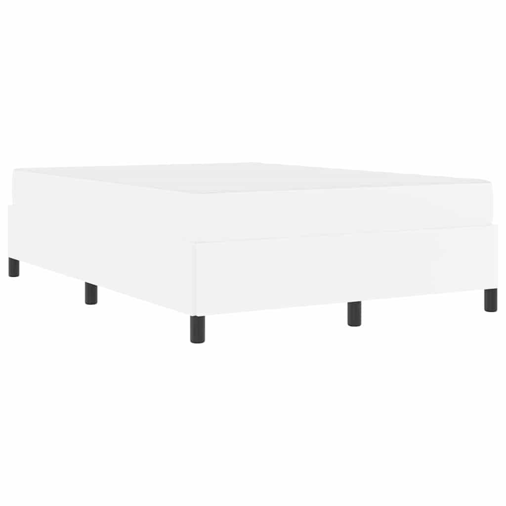 vidaXL Struttura letto con materasso con materasso Bianco 160 x 200 cm