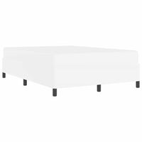 vidaXL Struttura letto con materasso con materasso Bianco 160 x 200 cm