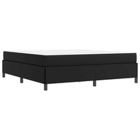 vidaXL Struttura letto con materasso Nero 180 x 200 cm Pelle sintetica