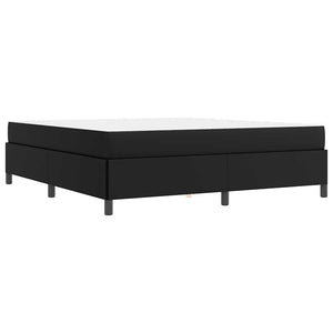 vidaXL Struttura letto con materasso Nero 180 x 200 cm Pelle sintetica