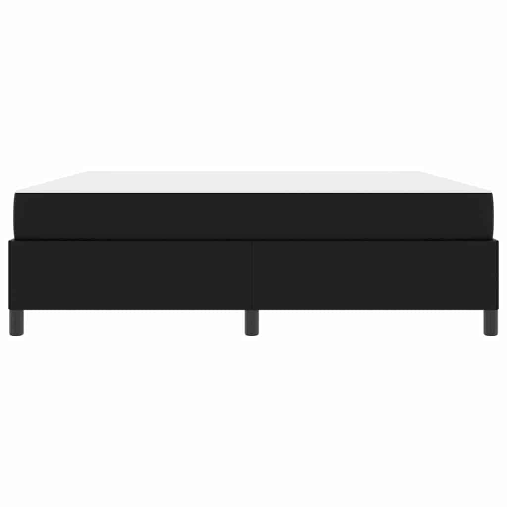 vidaXL Struttura letto con materasso Nero 180 x 200 cm Pelle sintetica