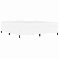 vidaXL Struttura letto con materasso con materasso Bianco 180 x 200 cm