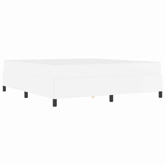 vidaXL Struttura letto con materasso con materasso Bianco 180 x 200 cm