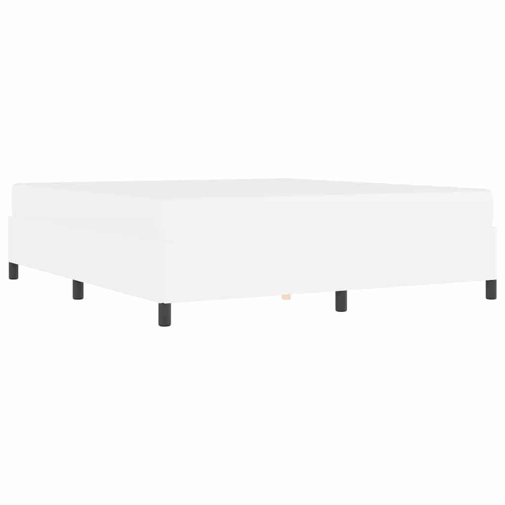 vidaXL Struttura letto con materasso con materasso Bianco 180 x 200 cm