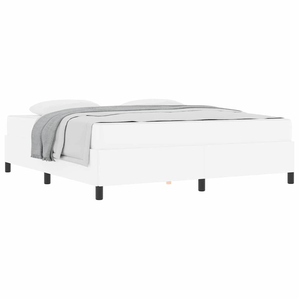 vidaXL Struttura letto con materasso con materasso Bianco 180 x 200 cm