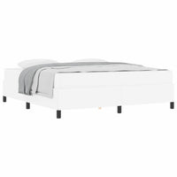 vidaXL Struttura letto con materasso con materasso Bianco 180 x 200 cm