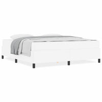 vidaXL Struttura letto con materasso con materasso Bianco 180 x 200 cm