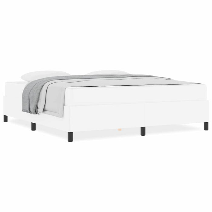 vidaXL Struttura letto con materasso con materasso Bianco 180 x 200 cm