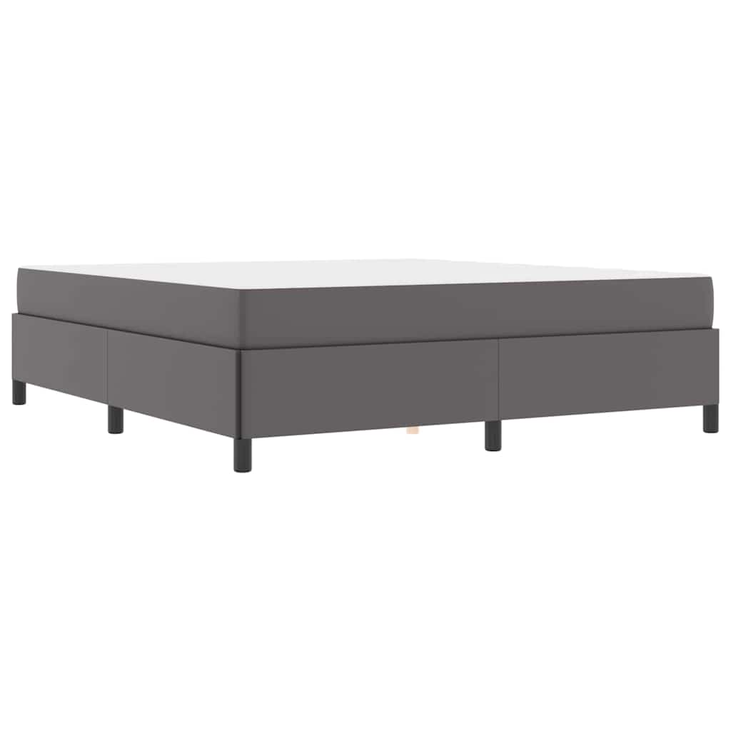 vidaXL Struttura letto con materasso con materasso Grigio 180 x 200 cm