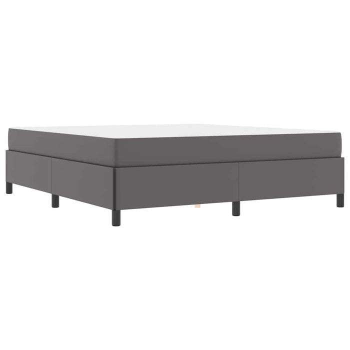 vidaXL Struttura letto con materasso con materasso Grigio 180 x 200 cm