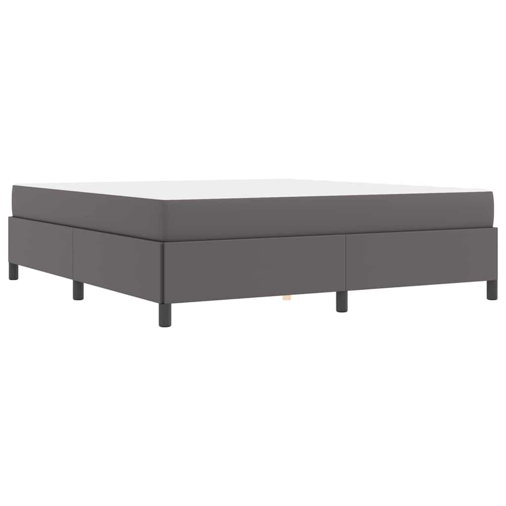 vidaXL Struttura letto con materasso con materasso Grigio 180 x 200 cm