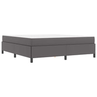 vidaXL Struttura letto con materasso con materasso Grigio 180 x 200 cm