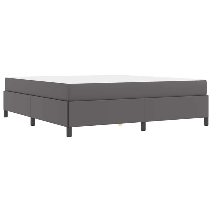 vidaXL Struttura letto con materasso con materasso Grigio 180 x 200 cm