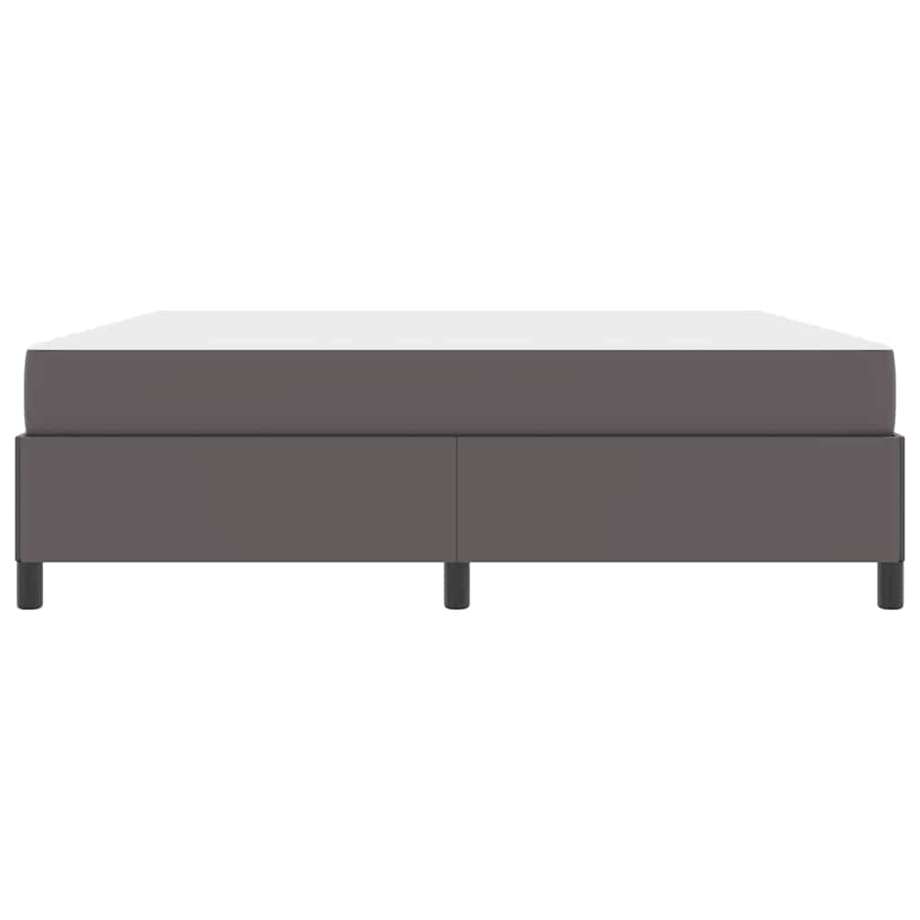 vidaXL Struttura letto con materasso con materasso Grigio 180 x 200 cm