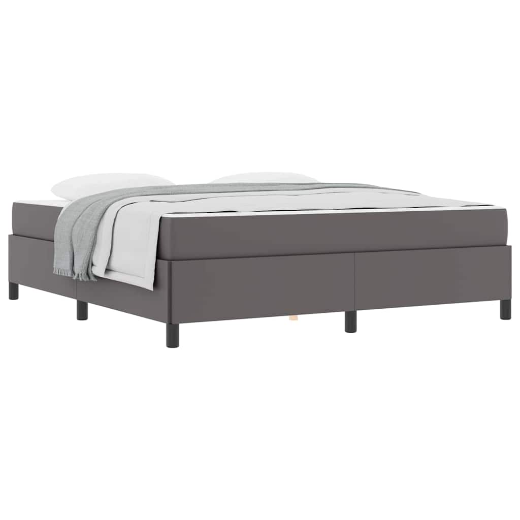 vidaXL Struttura letto con materasso con materasso Grigio 180 x 200 cm