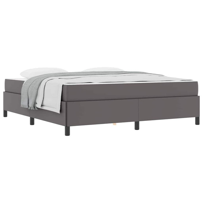 vidaXL Struttura letto con materasso con materasso Grigio 180 x 200 cm
