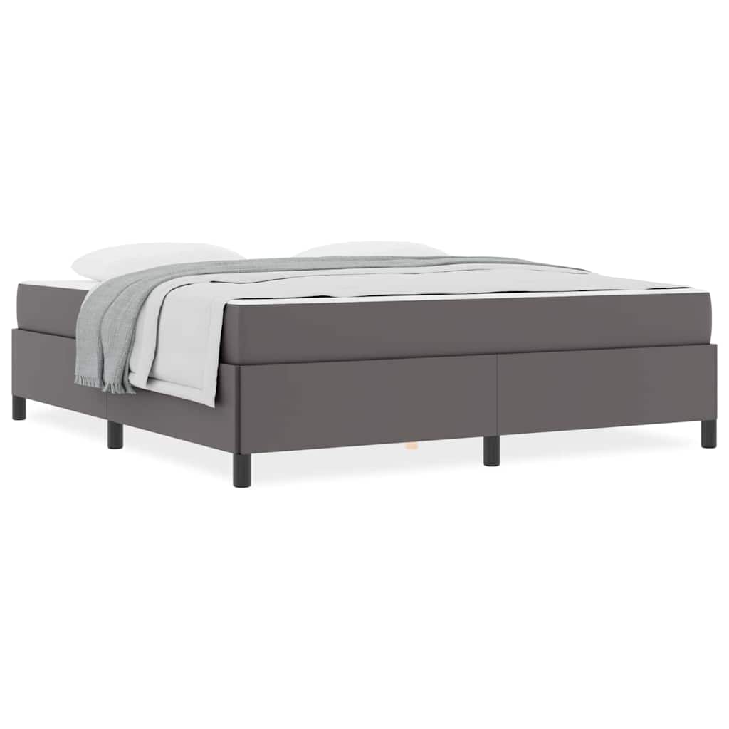 vidaXL Struttura letto con materasso con materasso Grigio 180 x 200 cm