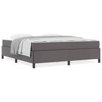 vidaXL Struttura letto con materasso con materasso Grigio 180 x 200 cm