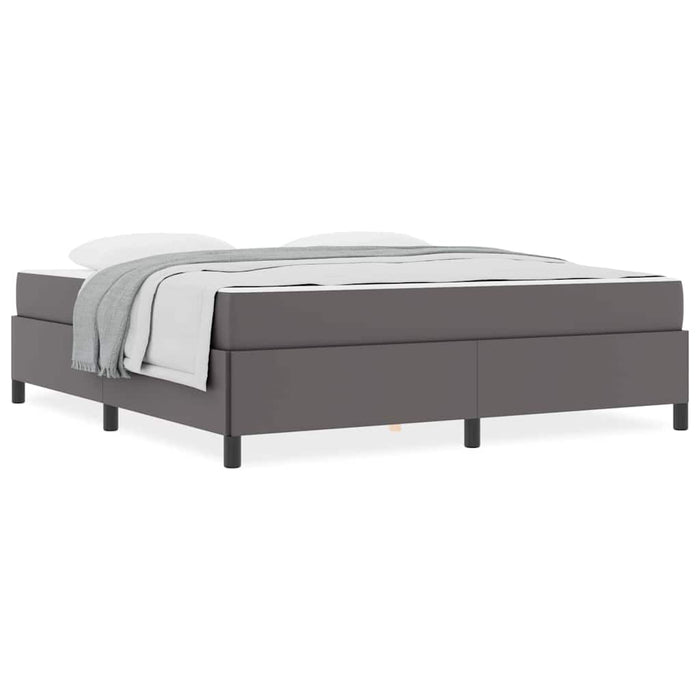vidaXL Struttura letto con materasso con materasso Grigio 180 x 200 cm