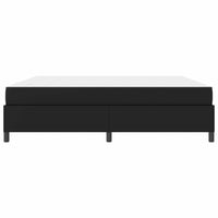 vidaXL Struttura letto con materasso Nero 200 x 200 cm Pelle sintetica