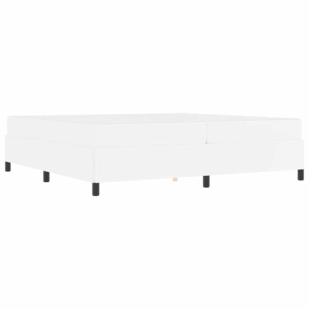 vidaXL Struttura letto con materasso con materasso Bianco 200 x 200 cm