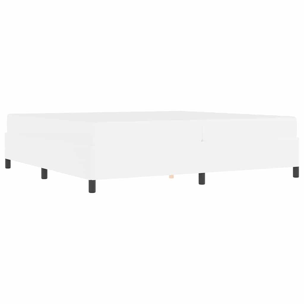 vidaXL Struttura letto con materasso con materasso Bianco 200 x 200 cm