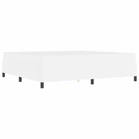 vidaXL Struttura letto con materasso con materasso Bianco 200 x 200 cm