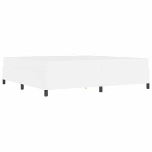 vidaXL Struttura letto con materasso con materasso Bianco 200 x 200 cm