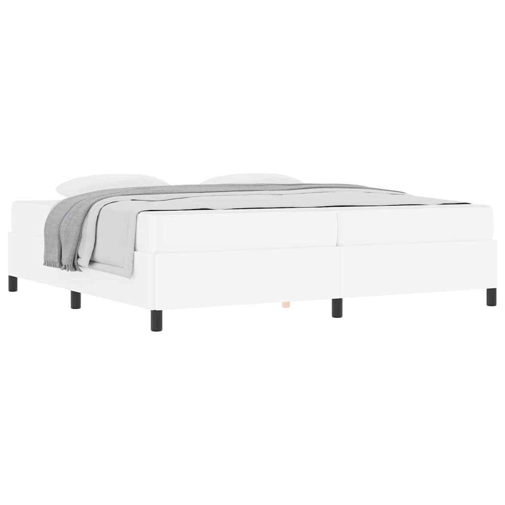 vidaXL Struttura letto con materasso con materasso Bianco 200 x 200 cm