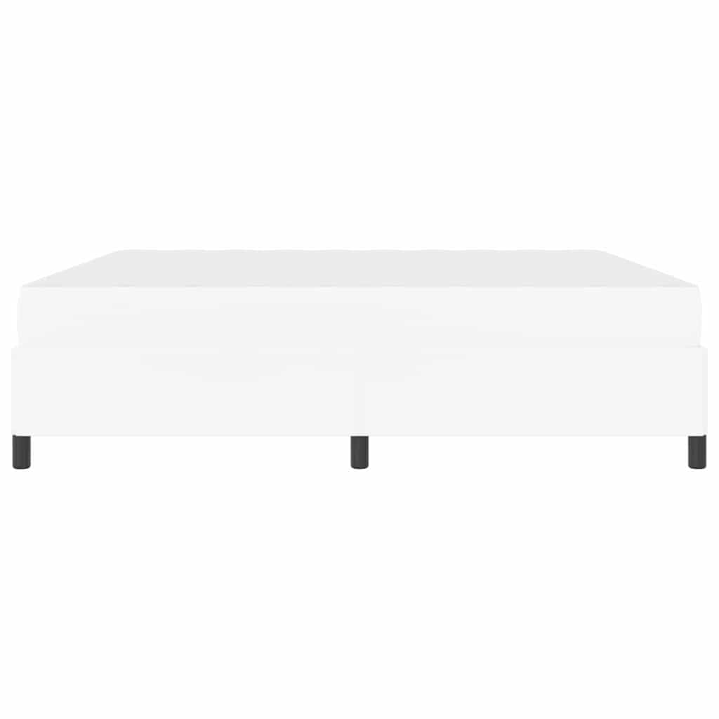 vidaXL Struttura letto con materasso con materasso Bianco 200 x 200 cm