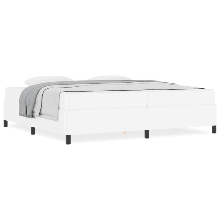 vidaXL Struttura letto con materasso con materasso Bianco 200 x 200 cm