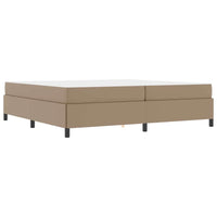 vidaXL Struttura letto con materasso Cappuccino 200 x 200 cm